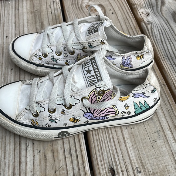 Converse Chuck Taylor All Star BUTTERFLY Sneakers Size Junior 2 - Picture 6 of 10